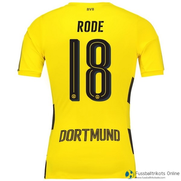 Borussia Dortmund Trikot Heim Rode 2017-18 Fussballtrikots Günstig